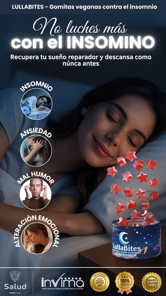 LULLABITES - Gomitas contra el insomnio y ansiedad. Tienda Colombia 🇨🇴