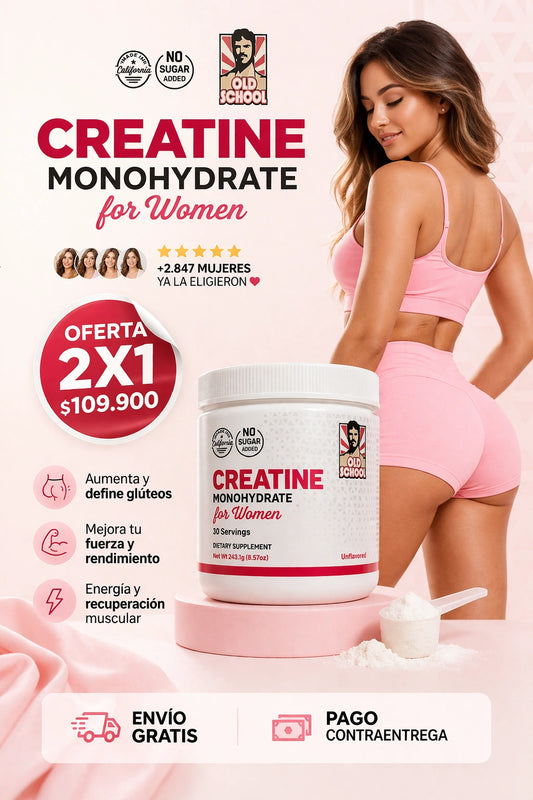 Creatina Monohidratada Old School: OFERTA 2X1