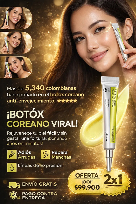 Retinal Shot Pro 1%: Bótox Reafirmante Coreano PAGA 1 LLEVA 2